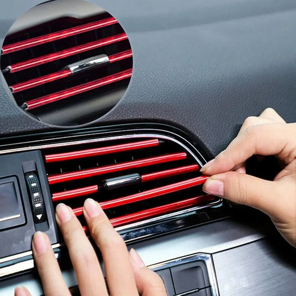 Car Air Outlet Decorative Strip, Waterproof & Anti-scratch Car Air Outlet Decorative Strip, Universal Car Interior Accessories for Car Decoration, Car Interior Kit, Car Accessory
