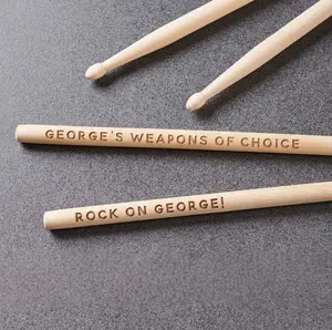 [CUSTOM IN DESCRIPTION] Personalized DRUMSTICKS 5A Drum Sticks Drummer Fathers Day Gift for Him Dad Boyfriend Men Son Husband Band Musician Custom Engraved PAIR