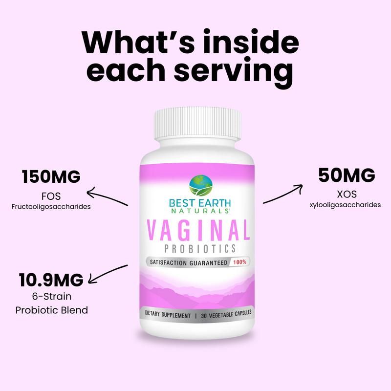 Vaginal Probiotics for Women – Advanced Feminine Care for pH Balance, Odor & Gut Health – Probiotic & Prebiotic Blend with DE111, Bacillus Coagulans & Lactobacillus – 30 Capsules