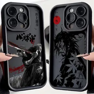 Japanese Anime V-Vagabond Samurai Phone Case ,Stylish & Durable Christmas Gift: Fashionable Phone Case for iPhone 11-17– Perfect Blend of Protection and Trend