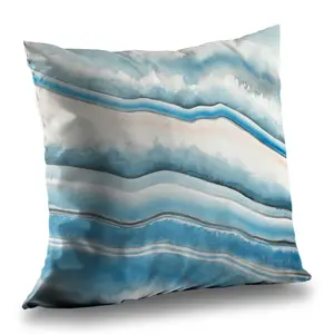 Begin Home Decor C1PC14140E7QDD 14 x 14 in. Textured Geode - Abstract Minerals Poly Twill Throw