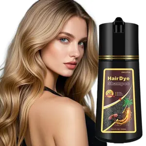 Blonde Brown Hair Color Shampoo 3-in-1 - Instant Natural Hair Dye Shampoo for Men and Women, Long-Lasting Brown Color - Works in Minutes gray coverage