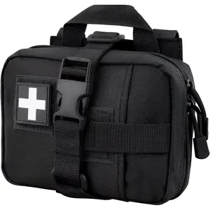 Tactical Molle Backpack Ifak First Aid Kit, 1000D Outdoor Medical Bag, Climbing Rescue Tool Pack, Travel, Hiking, Hunting Gear