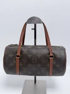 Pre-owned Louis Vuitton Canvas Shoulder Bags Monogram Papillon 30 Barrel Shoulder handbag Handle Bag JA811LV