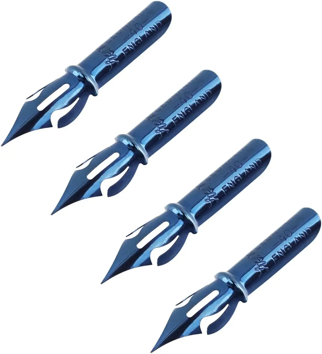 4 Pcs Dip Pen Replacements Steel Fountain Calligraphy Nibs for Writing Painting