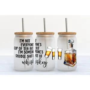 Double Shot of Whiskey - UVDTF Wrap for cups/hard surfaces sticker