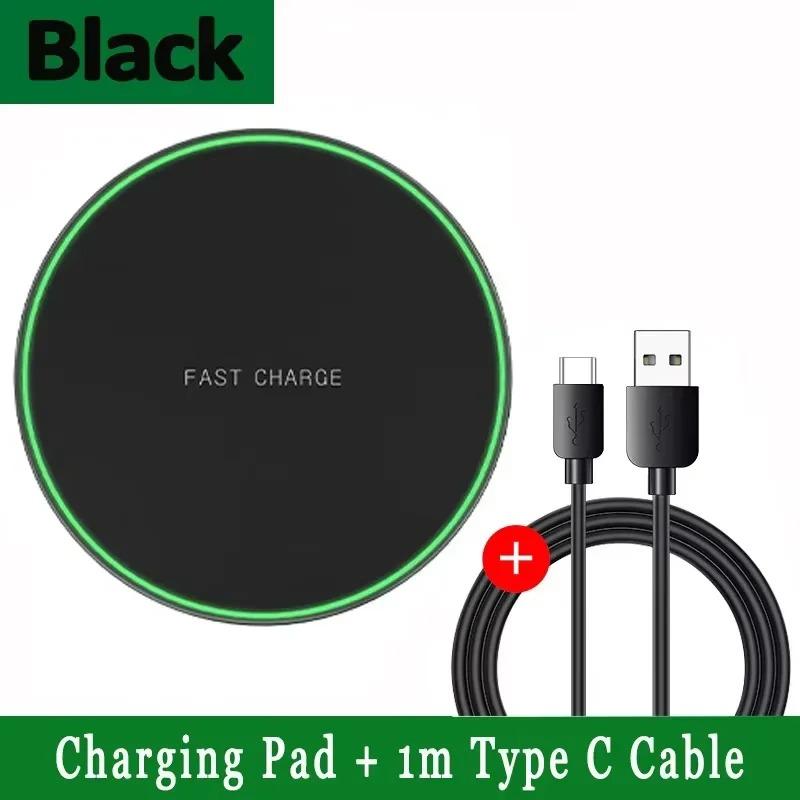 LED Light Wireless Charger Pad Universal Compatibility Fast Charging Station