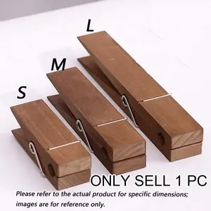 Giant Clothespin Bathroom Towel Holder, Extra-Large Wooden Clip, Wall-Mounted Towel Rack, Farmhouse Decor, Multipurpose Home Accessory