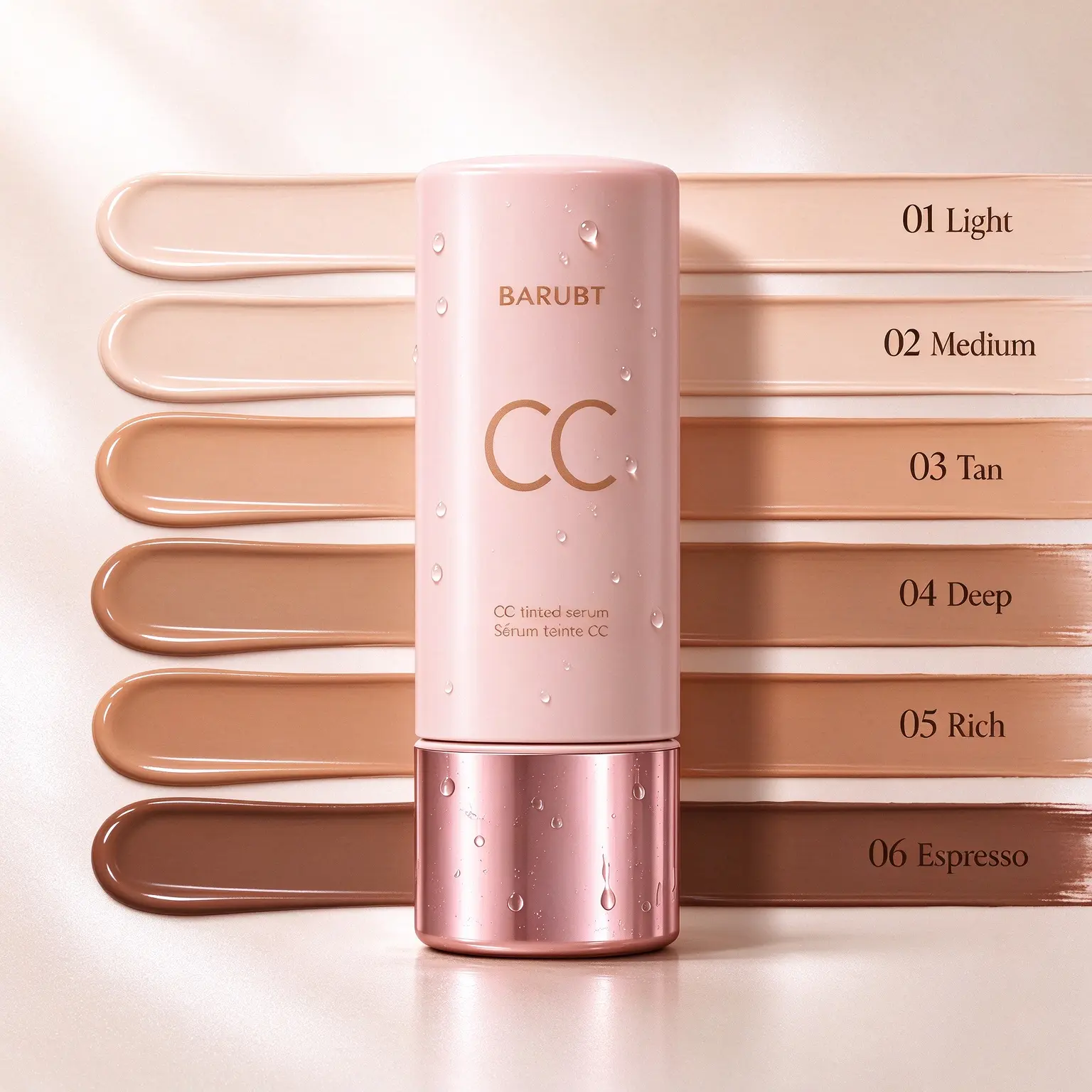 CC Tinted Serum, Lightweight Natural Coverage, Blendable Makeup