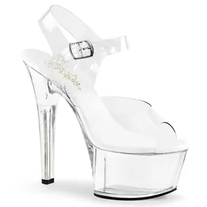 Pleaser Aspire-608 Womens Sandals in Clear
