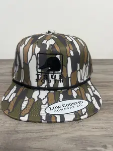 Green/White Performance Rope Hat with True South Square Duck Embroidery