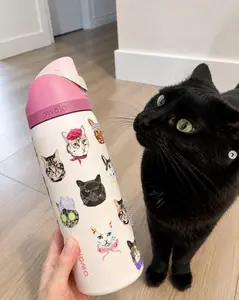 Owala UO Exclusive Pink Cat Collage FreeSip 32oz Catwala Urban Outfitters Exclusive Stainless Steel Insulated Tumbler