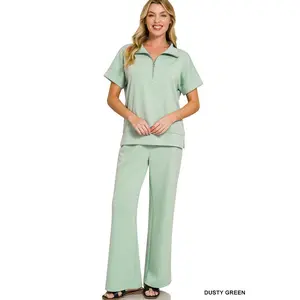 Scuba Half Zip Pants Set