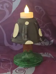 Mushroom Tea Light Holder