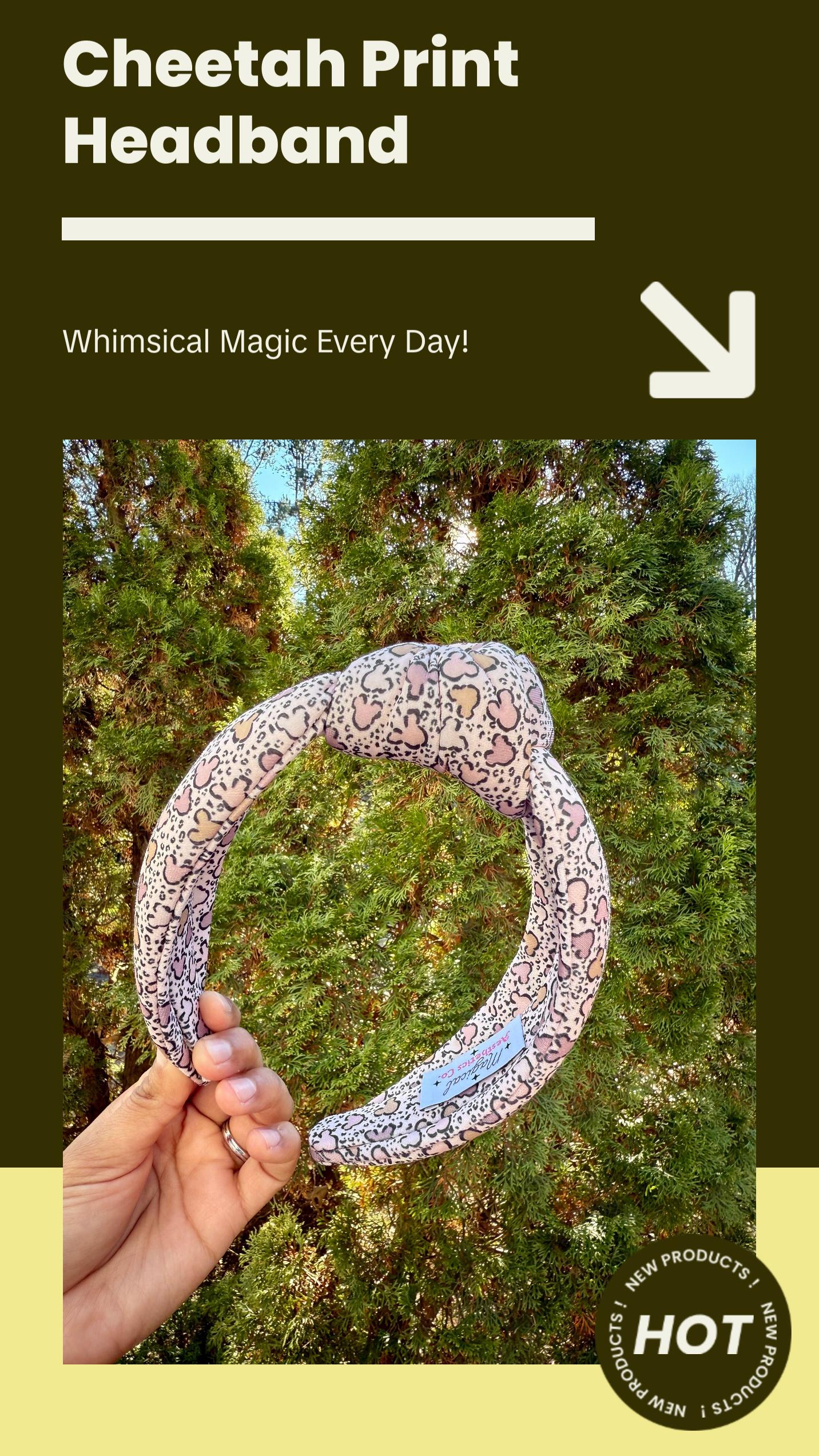 Wild Mouse Headband - Animal Print Design, Soft and Comfortable Fit, Ideal for Everyday Wear