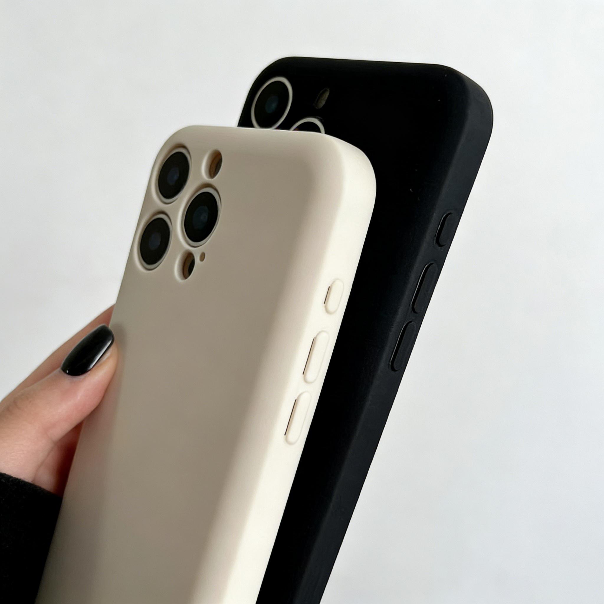 【Two-Pack】For iPhone 11-17 Pro Max Plus AIR Phone Case, Hidden Built-in Card Slot Design, Hidden Camera Protection, Hollow Heat Dissipation & Shockproof Anti-Fall, Minimalist Design，Black