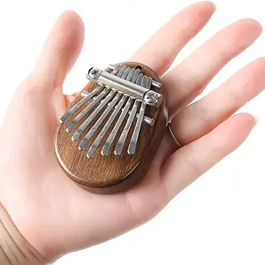 Elegant 8-Key Mini Kalimba Thumb Piano - Exquisite Wooden & Metal Finger Piano with Adjustable Lever, Ideal Gift for Music Lovers - Perfect for Birthdays, Christmas, Halloween, Valentine's, Thanksgiving - Great Friendship Keepsake, Piano Accessories