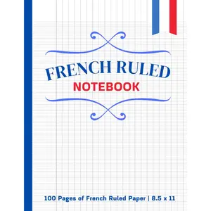 Ruled Notebook: A Large  Ruled Paper Notebook for Handwriting and Calligraphers | Seyes Ruled Paper | Seyes Grid | 8.5" x 11" - Paperback