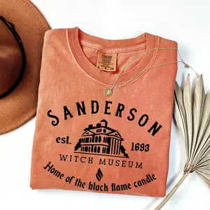 Comfort Colors Sanderson Witch Museum Shirt, Halloween Shirt, Sanderson Sisters, Witch Shirt, Black Flame Candle, Hocus Pocus TShirt