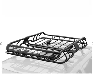 Heavy Duty Roof Mounted Basket Fit - Stylish design makes your vehicle stand out on the road - Easy two-piece assembly