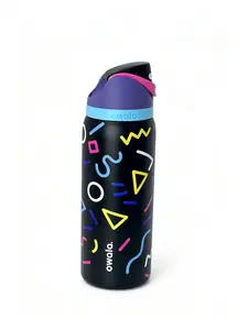 Owala 32oz stainless steel  bottle with a straw is a BPA-free sports  bottle, coffee cup, and juice glass. It features a one-button lid opener, making it perfect for travel. tiktokshopspringglowup water reusable special edition thermos outdoorfun