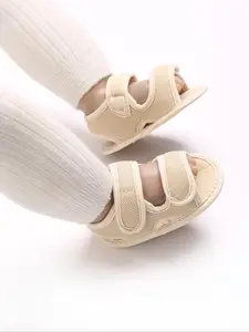 Baby's Solid Color Breathable Mesh Sandals, Casual Soft Sole Sandals for Summer, Newborn Infant Toddler Shoes for Daily Wear, Soft Soled Shoes, Baby Walking Shoes