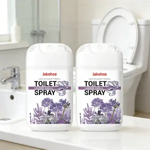 2-Pack Toilet Deodorant Spray (30ml*2), Lavender Fragrance, Toilet Odor Air Freshener, Long-Lasting Fragrance Cleaner, Daily Multi-Purpose Spray