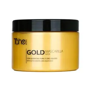 Tahe Gold Hair Mask, 300ml - Strengthens and Protects Colored Hair with Keratin and Liquid Gold