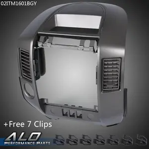 Fit For 04-06 Nissan Titan Armada w/o Speaker Center Dash Radio A/C Vent Bezel
