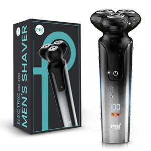 PRITECH Electric Razor for Men, Rechargeable Electric Shavers for Men Waterproof Wet & Dry Use Beard Trimmer Fast Charging USBC