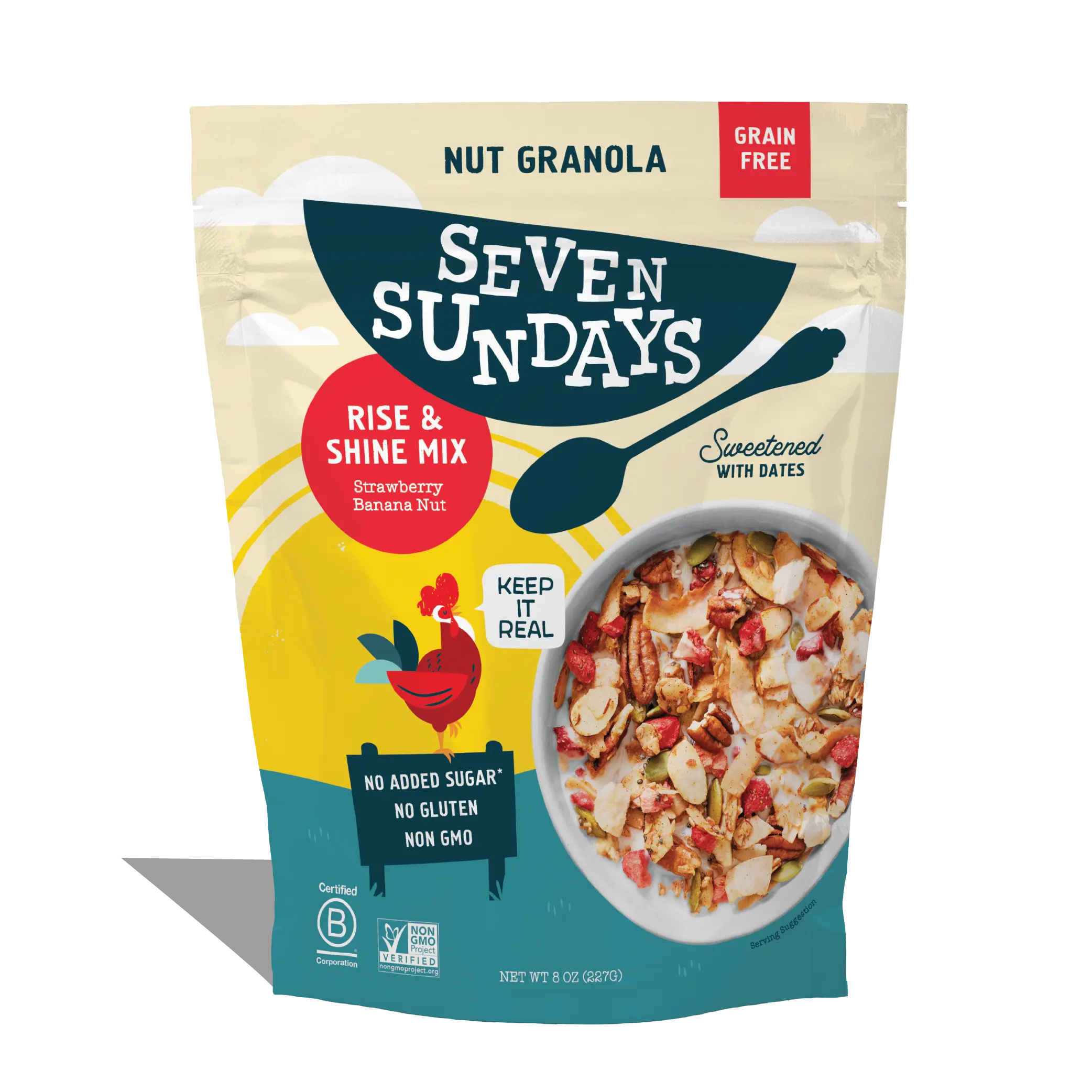 Rise & Shine Strawberry Banana Grain-Free Granola, 8oz