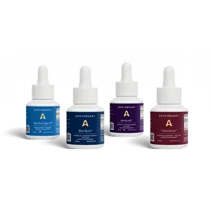Apothékary Mini Top Favorites Set (15ml) - Stress, Sleep, Focus, & Gut Support Liquid Herbal Drops* | Alcohol-Free, Certified Gluten-Free, PETA Certified Vegan & Cruelty-Free, Third Party Tested, Plant-Based, No Artificial Additives, Made in the USA