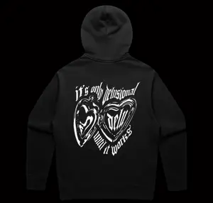 Heart Locket Hoodie - Black