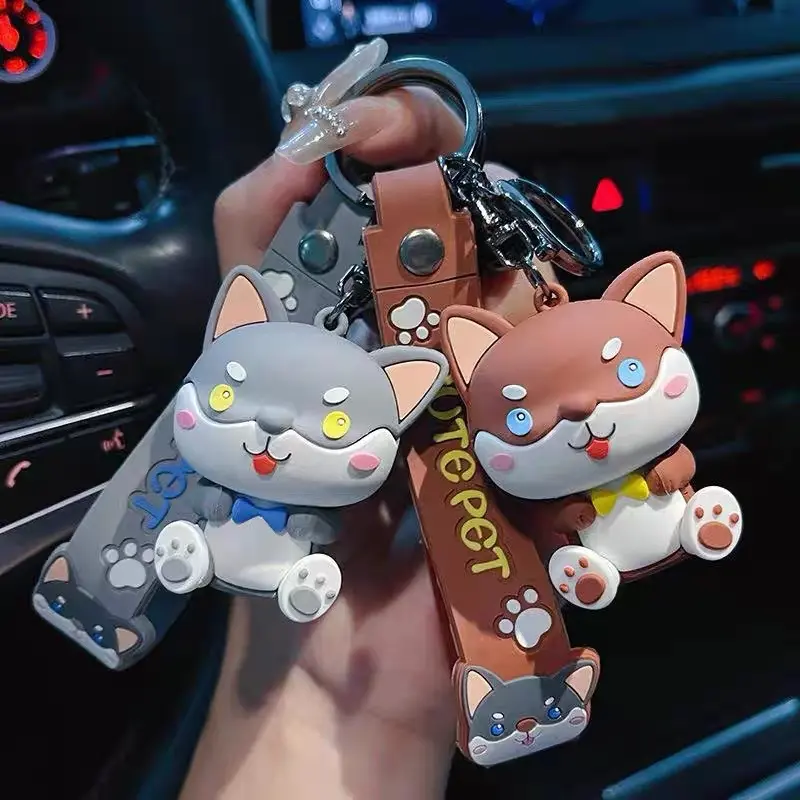 Wolf kawaii keychain