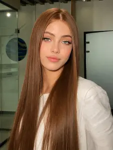 26 Inch Light Brown Straight Hair Lace Front Wig Heat Resistant Synthetic Hair Natural Hairline Perfect for Daily Wear & Parties
