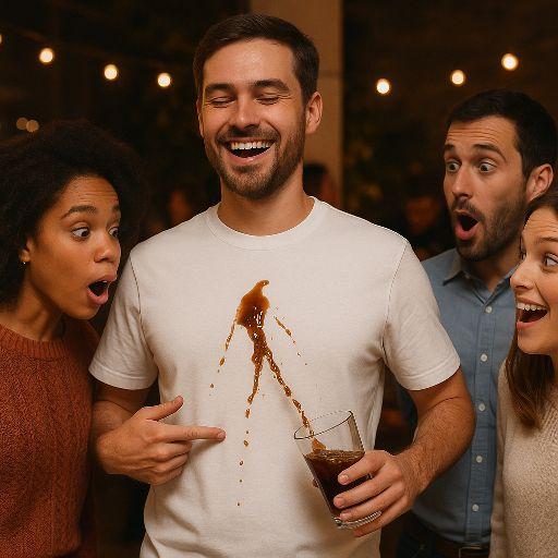 The Magic T-shirt | Advanced Water and Liquid Repellent Stain Protection | 100% Premium Cotton | Unisex T Shirt | Great for School Work Parties Family Events | Fast Shipping The Magic T-shirt | Advanced Water and Liquid Repellent Stain Protection | 100% Premium Cotton | Unisex T Shirt | Great for School Work Parties Family Events | Fast Shipping