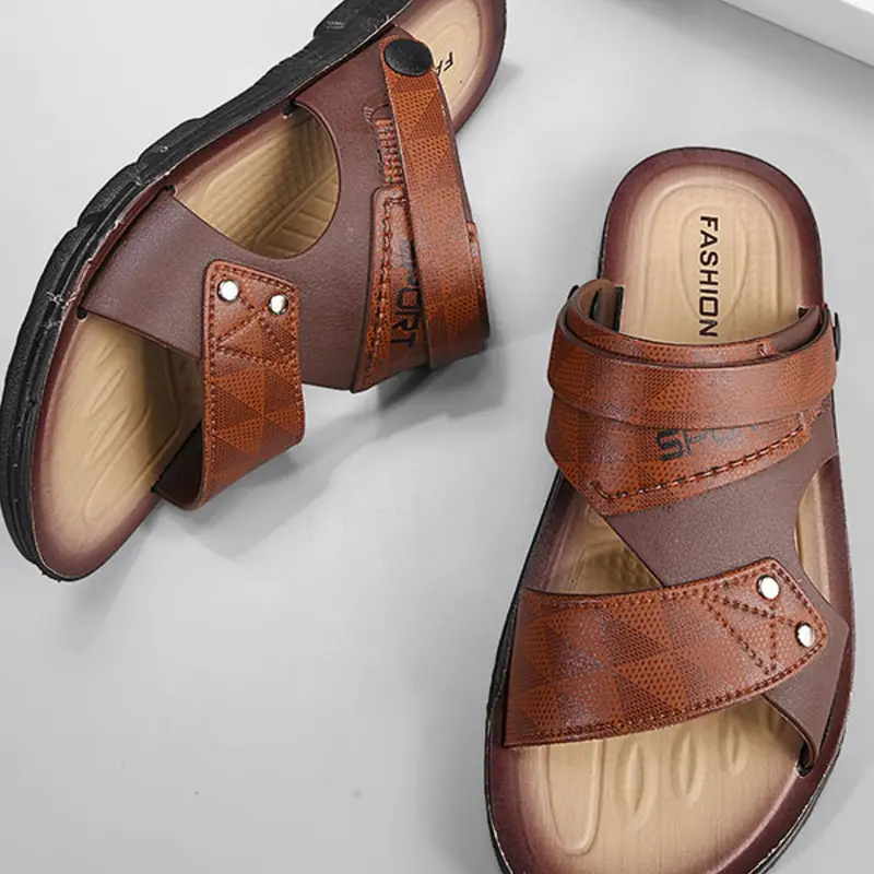 Men's High-End, New Summer Model, Durable Anti-Slip Soft Sole, Indoor & Outdoor Use, Comfortable Footwear, Non Slip Sandals