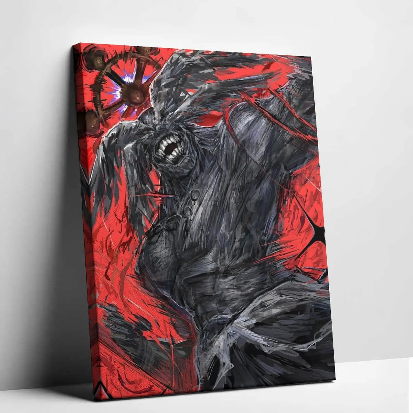 Jujutsu Kaisen Mahoraga Inspired Canvas Painting Cursed Divine General Poster Shonen Manga Cover Art Graphics Print Home Office Studio Esports Room Background Wall Hanging Artwork