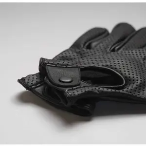 Cowhide Leather Full-Finger Unisex Retro Classic Unlined Driving Motorbike Cycling Gloves Winter Winter Winter Mittens