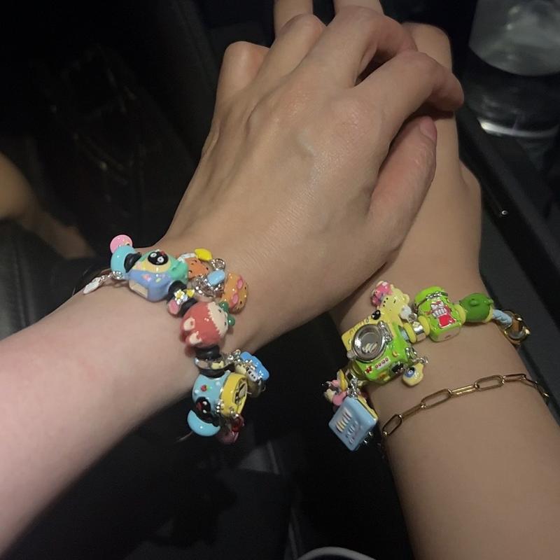 [ZZU]Hand-Painted Enamel Beads & Charms for DIY Bracelets, Necklaces & Pendants – Fits Pandora Bracelets, Handmade Beads for Jewelry Making, Beads & Charms Supplies, Personalized Gift for Her