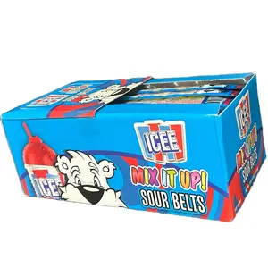 ICEE Sour Belts Mix it up Candy - Mix Fruity Flavors Snack Sweet - Bonbon, Candies Chewy sour strip Soft Bite