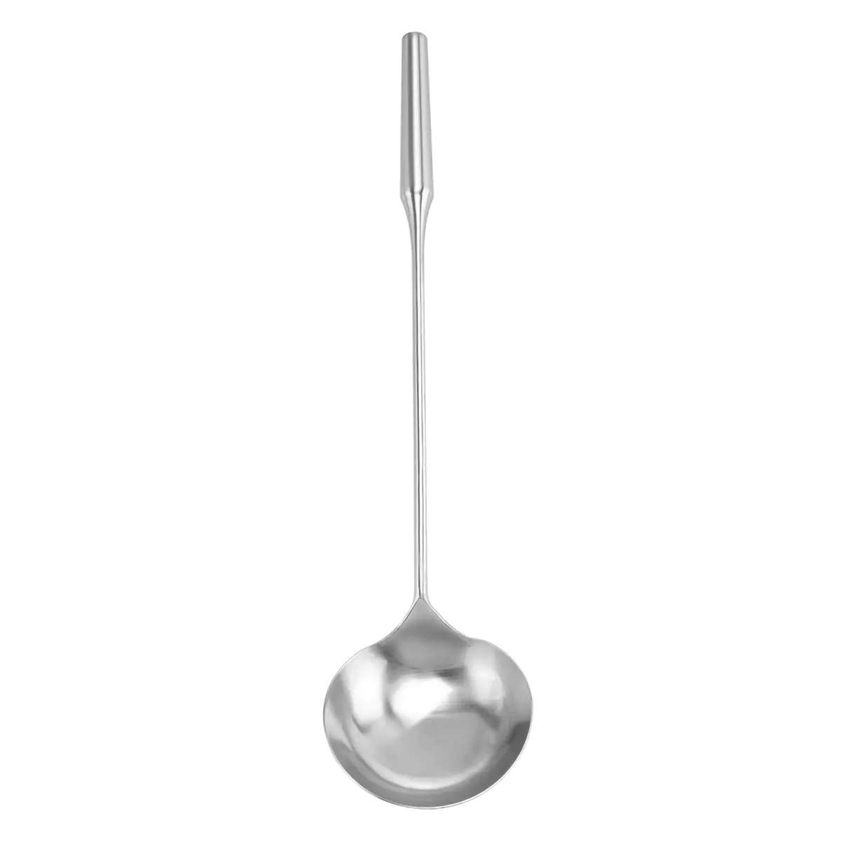 Stainless Steel Kitchen Utensils Set - Turner, Blade-Equipped Wok Spatula, Soup Ladle, Longer Handle Shovel Spoon, Rustproof, Heat-Resistant, 1-Piece, Smooth Edge, Cold Kitchen Grip for Wok Cooking