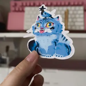 GLOSSY Derpy & Magpie Sticker I K Pop Demon Hunters Stickers, KPop Demon Hunters, Fanart Sticker, jinu Sticker, cat fanart vinyl decal