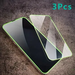3pcs Glow in The Dark Tempered Glass for Iphone 15 14 13 12 11 X XR XS 7 8 PLUS SE 2020 Pro Max Luminous Screen Protector