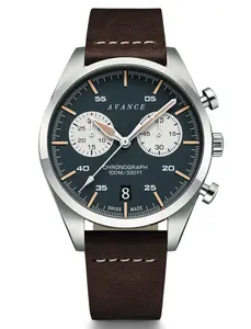 Grand Tour Mens Luxury Dress Watch with Chronograph, Luminous Markers and Waterproof up to 100m