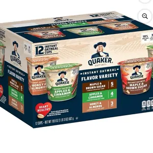 Quaker Instant Oatmeal Express Cup Variety Pack, 12 pack