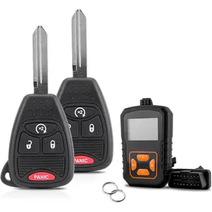 Applicable for 2007 2008 2009 2010 2011 2012 2013 2014 2015 2016 2017 2018 Jeep Wrangler Jeep Compass Jeep Liberty Keyless Entry Remote Control OHT692713AA (2 Pack)