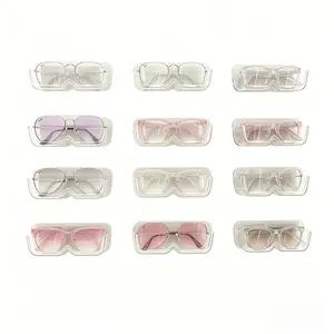 12-Piece No-Drill Wall-Mounted Eyeglass Organizer, High-Quality Eyewear Holder, Trendy Wall Display, Includes No Glasses