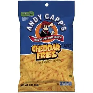 6x Andy Capp's Cheddar 3oz Cheddar
