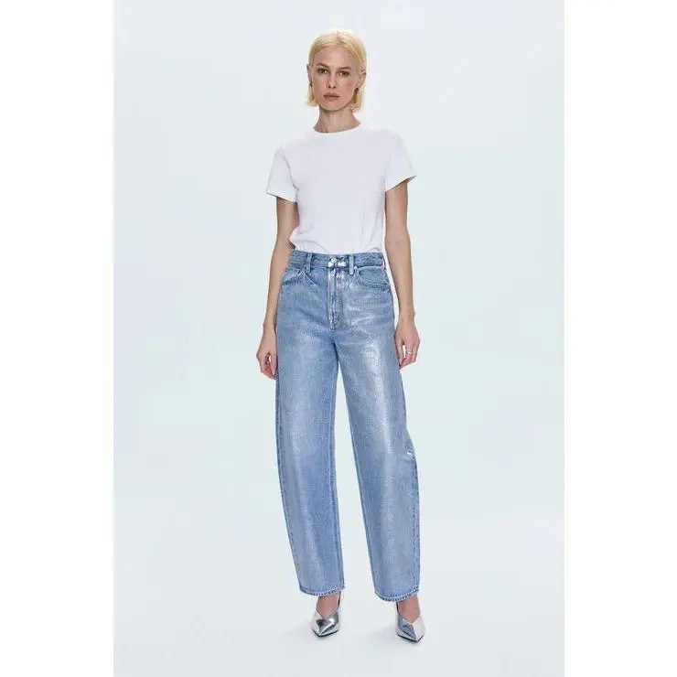 Pistola Wes High Rise Barrel Jean in Spellbound